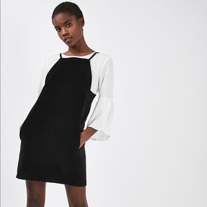 top shop velvet dress